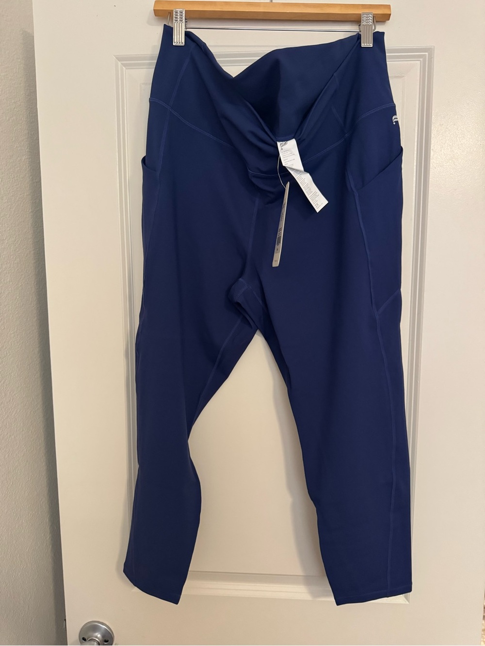 Fabletics Deep Navy High-Waist Leggings with Pockets